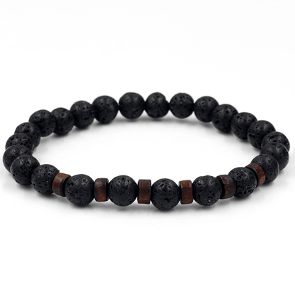 Epic Legendary Volcanic Stone Bracelet For Men And Women Lava Stone Stretch Yoga Bead Bracelet