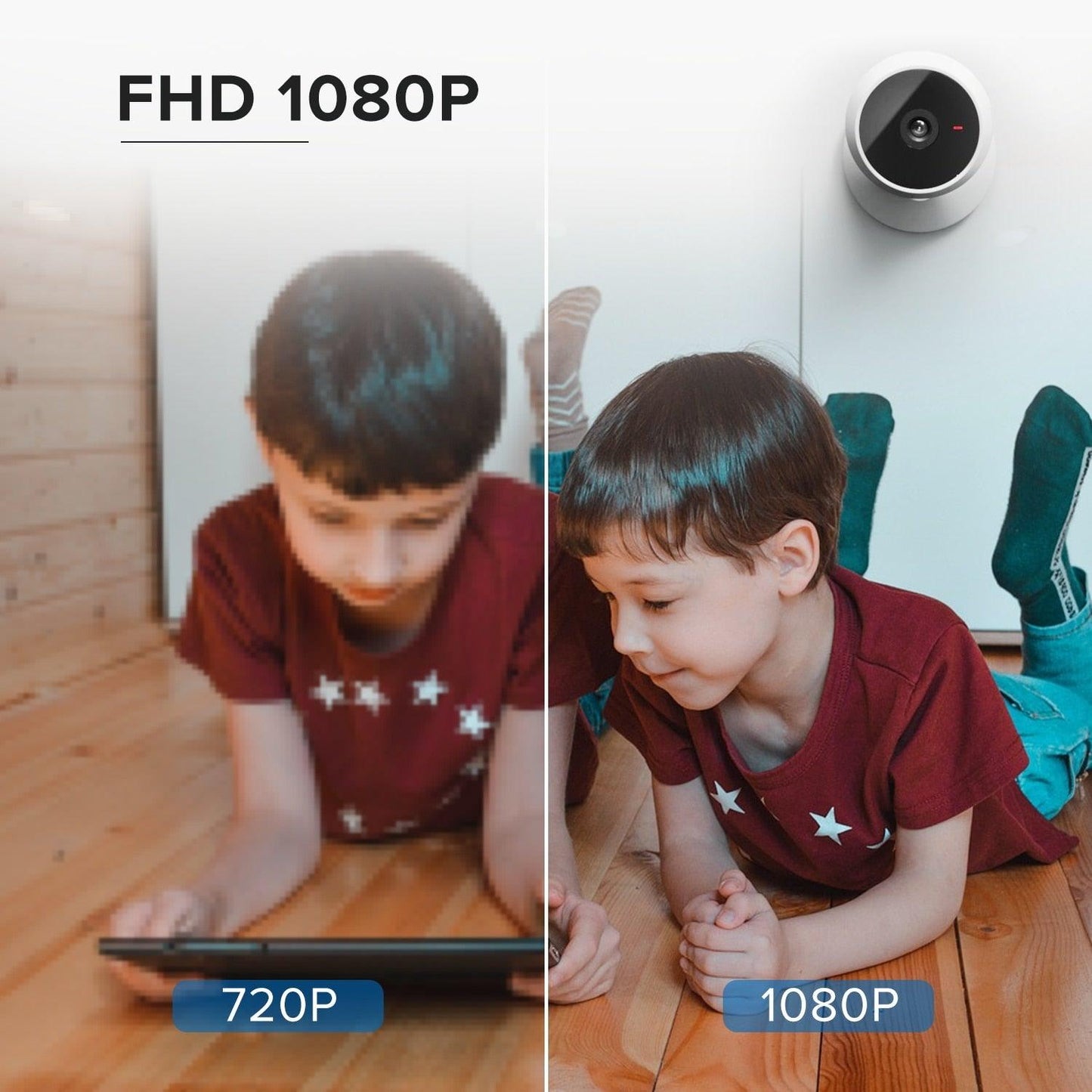 1080P IP Wifi Camera Indoor Surveillance Camera Baby Monitor Mini Cam Home Security Webcam Motion Detection with Night Vision AIl Human Detection Activity Zone