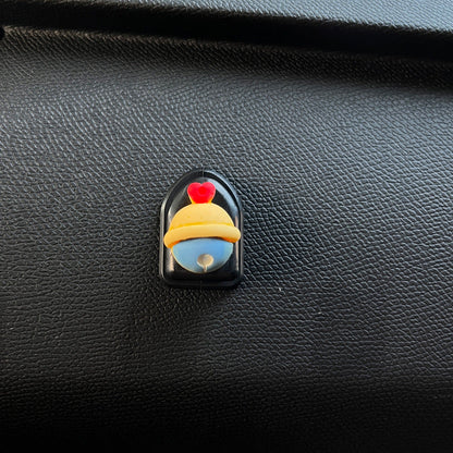 2 Pcs Simple Car Small Hooks Cartoon Decorative Cute Car Dashboard Hook Mini Hanger for Mask Heart Adhesive Hook for Hat Coat Towel Wall Hanging Multi Vehicle Sticky Hooks Durable Holder Automobile Styling Interior Organizer Ornaments Hook