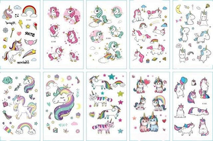 10pcs Dinosaur Sticker Temporary Tatoo Waterproof Colorful Elegant Children Tattoos