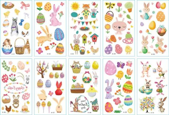 10pcs Dinosaur Sticker Temporary Tatoo Waterproof Colorful Elegant Children Tattoos