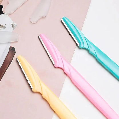 10pcs Exfoliating Dermaplaning Eyebrow Razor - Facial Hair Remover Women Beauty Makeup Skin Care Tools