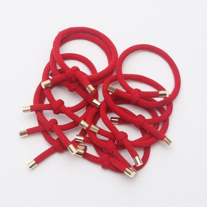10PCS Women Elastic Hair Rubber Bands High Quality Girls Hair Bands Hair Scrunchies Gold Plated  Hair Accessories Hair Gum Tie Gorgeous Hair Accessories For Women