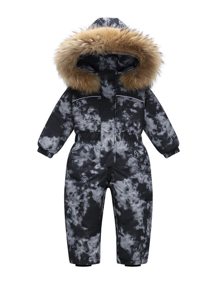 Modern Trend NEW Children's Clothing Jacket Snow Wear Coat Jumpsuit for Girls And Boys Winter Ski Suit For Kids