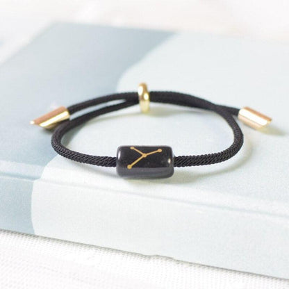 12 Zodiac Bracelet Charm Jewelry Adjustable Braided Rope Couple Bracelets Handmade Navy String Bracelet With Metal Knot Men Women Braided Bracelets Gifts
