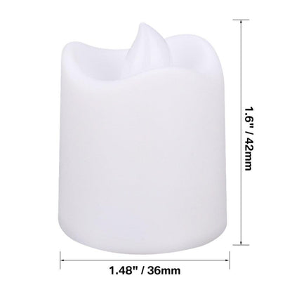 12/24Pcs Creative LED Candle Flameless LED Tea Lights with Remote Battery Operated Flickering Tea lights Candles with Timer Tea Lights Realistic Fake Candles Battery Powered Flameless Tea Light Lamp For Home Wedding Party Decoration Supplies