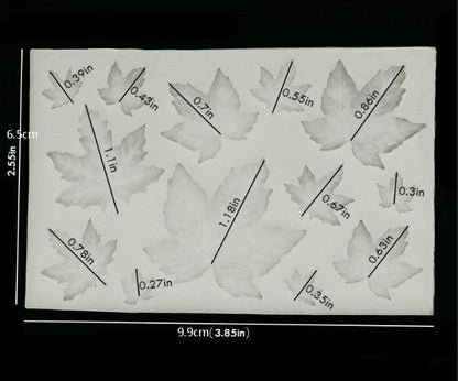 1/2/3Pcs 3D Silicone Baking Mold Butterfly Leaf Mould Chocolate Fondant Cake Decorating Tool Temperature Resistance 3D Leaf Shaped Silicone Mold Fondant Mold Cupcake Cake Decoration
