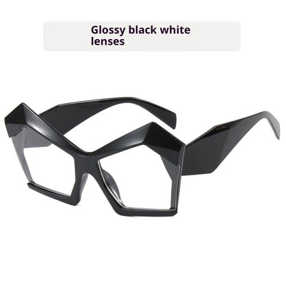 Oversized Square Cateye Polarized Sunglasses Big Trendy Style Fashionable Personality Big Frame Sunglasses New Fashionable & Popular Street Style Sunglasses For Women
