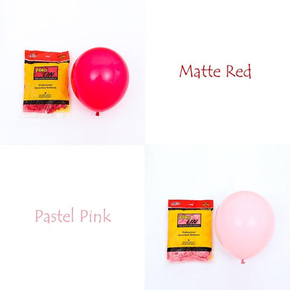 177Pcs Matte Pastel Pink Ruby Red Balloon Garland Kit Set For Valentine Wedding Balloons Home Party Decors Bridal Showers Red Ballons for Girls Birthday Party