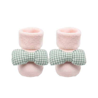 Baby Socks Christmas Anti Slip Short Socks for Baby Newborn Winter Warm Infant Cartoon Girls Boys