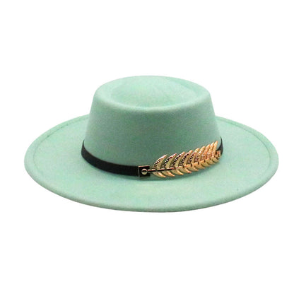 Autumn Winter Women Men  Vintage Fedora Women's Foldable Short Brim  Floppy Hat Gentleman Elegant Warm Hats Lady Party Luxury Caps Classic Summer Beach Sun Hat