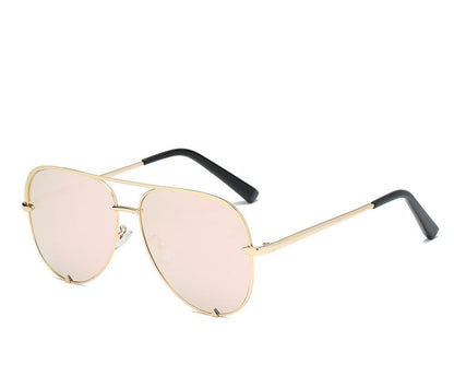 Luxury Lady Vintage Round Metal  Sunglasses For  Driving Black Retro Mirror Sunglasses Woman  Shade Sunglasses With  UV400 Protection