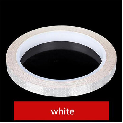 1PC Car Styling Reflective Stripe Tape Motorcycle Bike Body Rim Wheel Stripe Tape Stickers Decorative Reflective Wheel Rim Stripe Decal Sticker for Motorcycle Wheels Car Cycling Bike Bicycle Night Safety Decoration Stripe Universal Blue Red Yellow