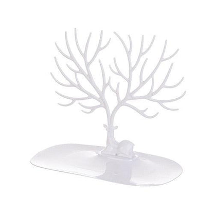 1pc Creative Deer Horn Tree Charm Jewelry Organizer Earring Bangle Necklace Bracelet Display Holder Unique Design Jewelry Organiser for Women Classic Tree Shape High Quality Necklace Earring Display Holder Tree Jewelry Organizer For Women