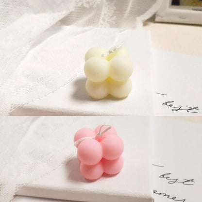 1pc Cube Wax Geometry Candle Soy Wax Candles Beautiful Art Candle Present Statue Scented Candles Decoration for Wedding Home Decor Candle Shaped Candles Wax Smokeless Oil Aromatherapy Candle For Christmas Wedding Home Decor