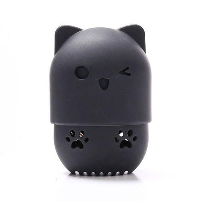 1PC Luxury Powder Puff Holder Sponge Makeup Drying Case Portable Soft Silicone Cosmetic Sponge Box Holder Elegant Soft Design