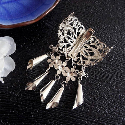 1Pc New Chinese Style Hair Clips for Women Cherry Hairpin Girls Elegant Ladies Headwear Costume Headdress Wedding Hair Accessories for Brides and Bridesmaids