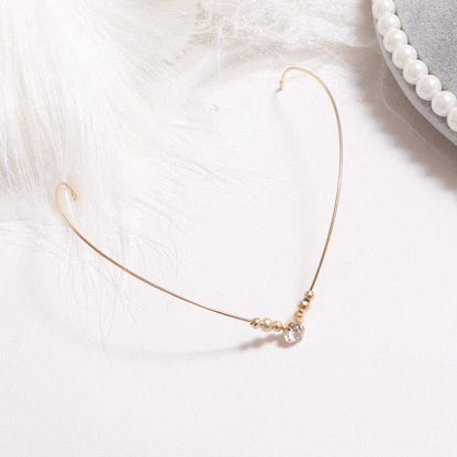 1PC New Fashion Headbands For Women Crystal Alloy Hairbands Back Holder Headwear Girls Lovely Hair Band Hair Accessories Headdress For Weddings
