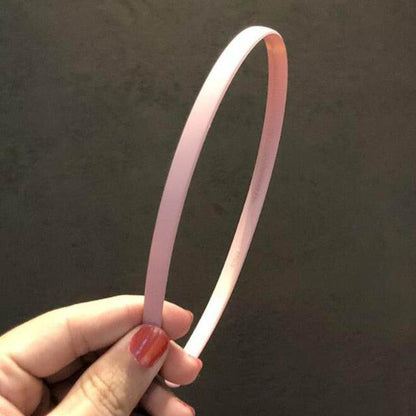 1PC Plastic Fashion Frosted Wide Headband Hair Band Headwear Bezel Hair Accessories For Woman Satin Covered Resin Hairbands Gorgeous Hair Accessories For Women