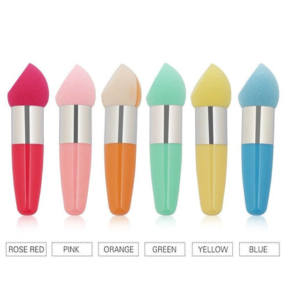 1PC Womens Powder Sponge Beauty Cosmetic Puff Face Makeup Brushes Tools with Handle Makeup Brush Professional Soft Mushroom Head