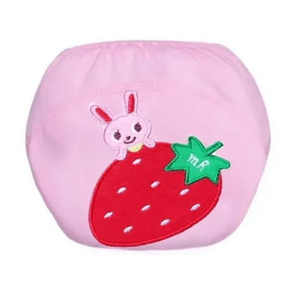 1Pcs Cute Baby Diapers Reusable Nappies Cloth Diaper Washable Cotton Training Pants Panties