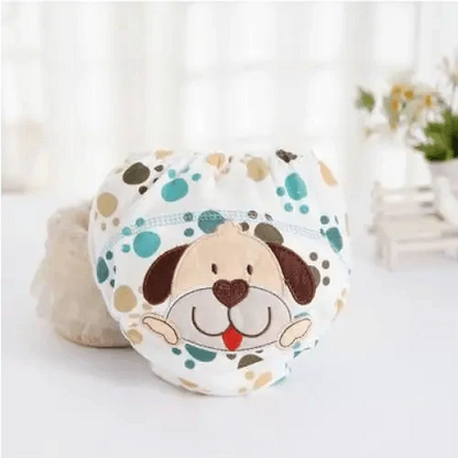 1Pcs Cute Baby Diapers Reusable Nappies Cloth Diaper Washable Cotton Training Pants Panties