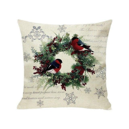 1Pcs Happy New Year Christmas Decorations Pillows Cover Merry Christmas Throw Cushion Covers Tree Reindeer Star Pillow Case For Party Home Decoration 45x45CM