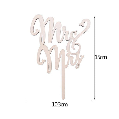1Pcs Hollow Letter Love Just Married Mr & Mrs Cake Topper Mr and Mrs Cake Toppers Wooden Wedding Cake Topper Party Cake Decoration Mr And Mrs Cake Topper Bride and Groom Wooden Wedding Cake Topper For Wedding Party Supplies