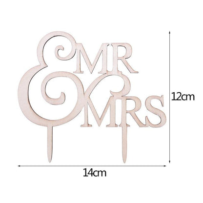 1Pcs Hollow Letter Love Just Married Mr & Mrs Cake Topper Mr and Mrs Cake Toppers Wooden Wedding Cake Topper Party Cake Decoration Mr And Mrs Cake Topper Bride and Groom Wooden Wedding Cake Topper For Wedding Party Supplies