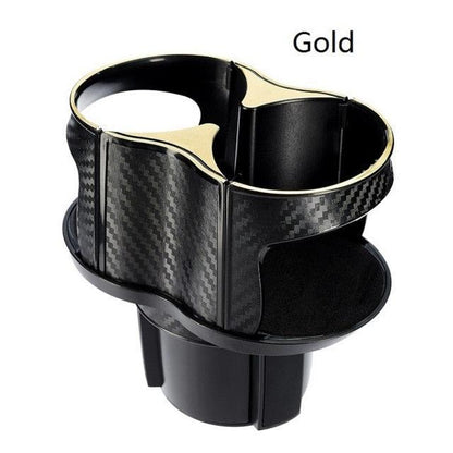 2 In 1 Vehicle-mounted Slip-proof Cup Holder 360 Degree Rotating Water Car Cup Holder Multifunctional Dual Holder Car Cup Holder, Multifunction Car Drink Holder Adapter, Mount Extender with 360° Rotating Adjustable Base Auto Accessory