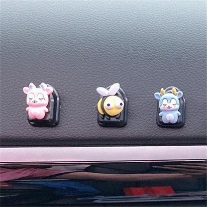 2 Pcs Simple Car Small Hooks Cartoon Decorative Cute Car Dashboard Hook Mini Hanger for Mask Heart Adhesive Hook for Hat Coat Towel Wall Hanging Multi Vehicle Sticky Hooks Durable Holder Automobile Styling Interior Organizer Ornaments Hook