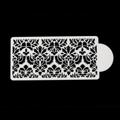2 Style Cake Side Cupcake Cake Sugarcraft Decoration Cake Mould Plastic Baking Cake Decorating Tool 2 Pieces Cupcake Stencil Cake Side Decorating Templates Powdered Sugar Template Wedding Cake Decor Flower Molding