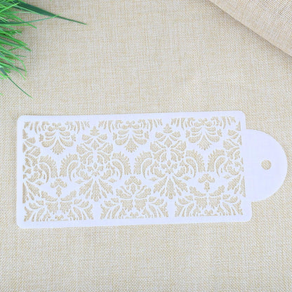 2 Style Cake Side Cupcake Cake Sugarcraft Decoration Cake Mould Plastic Baking Cake Decorating Tool 2 Pieces Cupcake Stencil Cake Side Decorating Templates Powdered Sugar Template Wedding Cake Decor Flower Molding