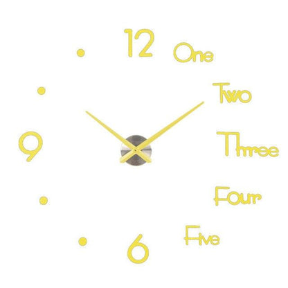 2021 Fashion 3D Big Size Wall Clock Mirror Sticker Large 3D Frameless Wall Clock Stickers Wall Decoration for Living Room Bedroom Office  Brief Living Decor Room Wall Clock Modern Design Silent Acrylic