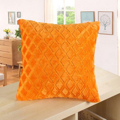 2021 Soft Fur Plush Cushion Cover Pillowcase For Home Decor Pillow Cover Bed Sofa Decorative Soft Fluffy Plush Pillowcases Square Autumn Cushion Covers For Living Room
