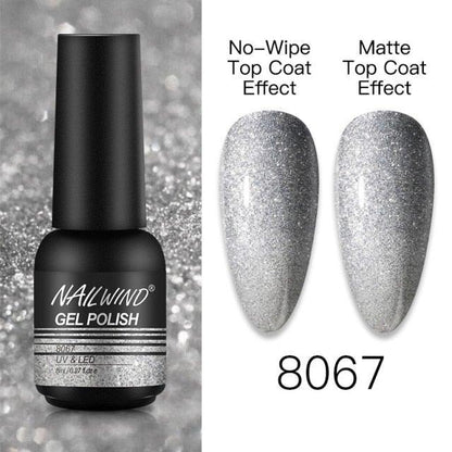 NEW TREND Modern fashion Red Gel Nail Polish For Nails  Permanent UV LED 8ml Matte Glossy High Quality Fashion Design For Women and Ladies