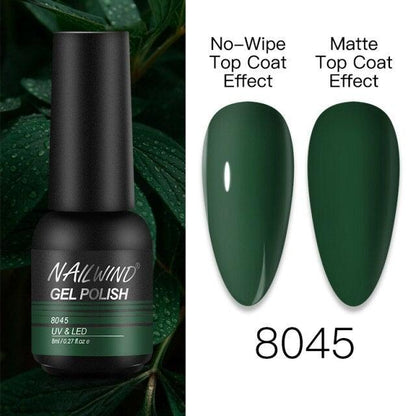 NEW TREND Modern fashion Red Gel Nail Polish For Nails  Permanent UV LED 8ml Matte Glossy High Quality Fashion Design For Women and Ladies