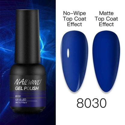 NEW TREND Modern fashion Red Gel Nail Polish For Nails  Permanent UV LED 8ml Matte Glossy High Quality Fashion Design For Women and Ladies