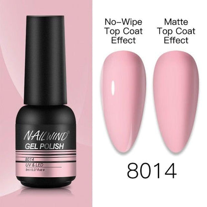 NEW TREND Modern fashion Red Gel Nail Polish For Nails  Permanent UV LED 8ml Matte Glossy High Quality Fashion Design For Women and Ladies
