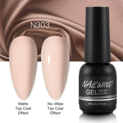 NEW TREND Modern fashion Red Gel Nail Polish For Nails  Permanent UV LED 8ml Matte Glossy High Quality Fashion Design For Women and Ladies