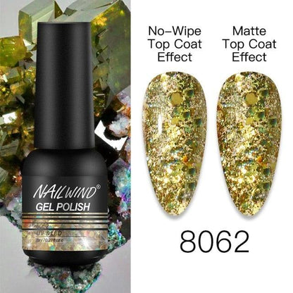 NEW TREND Modern fashion Red Gel Nail Polish For Nails  Permanent UV LED 8ml Matte Glossy High Quality Fashion Design For Women and Ladies