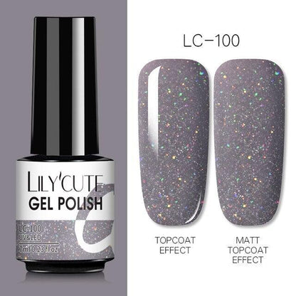 2022 New Fashion Purple Womens Nail Gel 7ml Permanent UV LED Base Matte Glossy Luxury Colorful Effect Nail Gel for Women and Girls