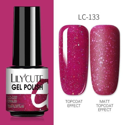 2022 New Fashion Purple Womens Nail Gel 7ml Permanent UV LED Base Matte Glossy Luxury Colorful Effect Nail Gel for Women and Girls