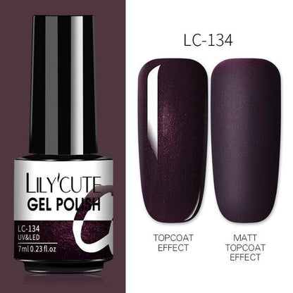 2022 New Fashion Purple Womens Nail Gel 7ml Permanent UV LED Base Matte Glossy Luxury Colorful Effect Nail Gel for Women and Girls