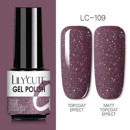 2022 New Fashion Purple Womens Nail Gel 7ml Permanent UV LED Base Matte Glossy Luxury Colorful Effect Nail Gel for Women and Girls