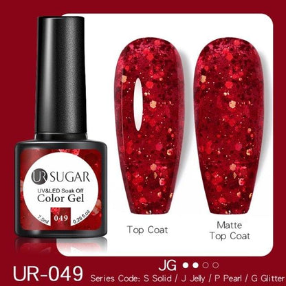 2022 New Reflective Glitter Nail Gel 8ml  Permanent UV/LED Glossy Effect Popular Diamond Nail Gel Design For Womens