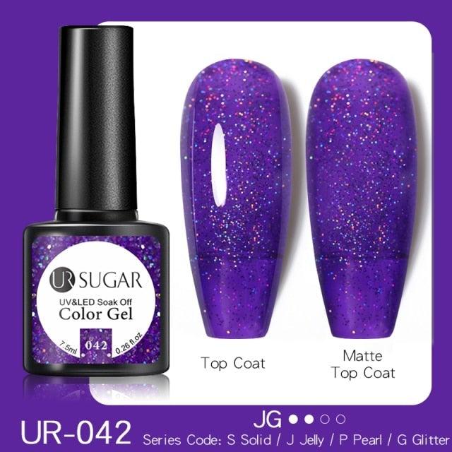 2022 New Reflective Glitter Nail Gel 8ml  Permanent UV/LED Glossy Effect Popular Diamond Nail Gel Design For Womens