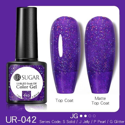 2022 New Reflective Glitter Nail Gel 8ml  Permanent UV/LED Glossy Effect Popular Diamond Nail Gel Design For Womens