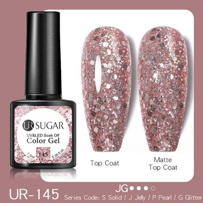 2022 New Reflective Glitter Nail Gel 8ml  Permanent UV/LED Glossy Effect Popular Diamond Nail Gel Design For Womens