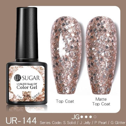2022 New Reflective Glitter Nail Gel 8ml  Permanent UV/LED Glossy Effect Popular Diamond Nail Gel Design For Womens